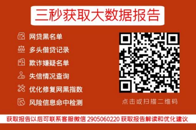 网贷信用报告查询，一键掌握你的金融健康_早知数据_第3张